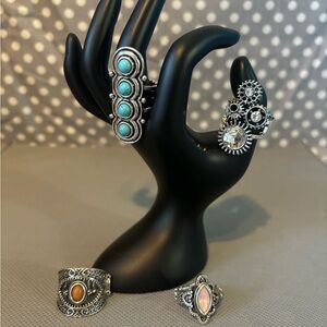 For adjustable band rings